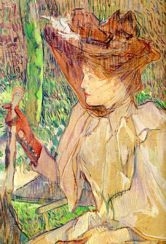  Henri  Toulouse-Lautrec Honorine Platzer (Woman with Gloves)